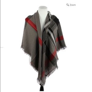 Plaid Blanket Scarf