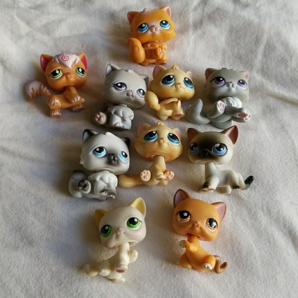 Littlest Pet Shop lot of 10 Cats
