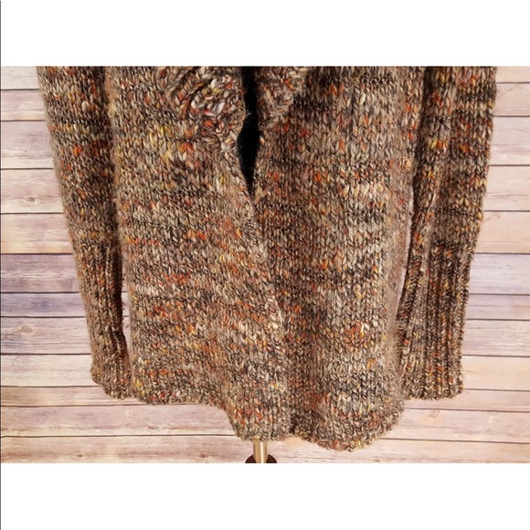 Talbots Chunky Cable Knit Open Front Sweater - Picture 3 of 8