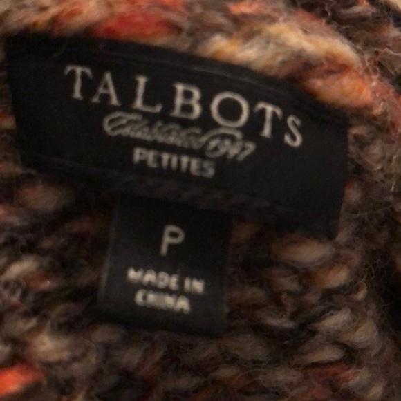 Talbots Chunky Cable Knit Open Front Sweater - Picture 8 of 8