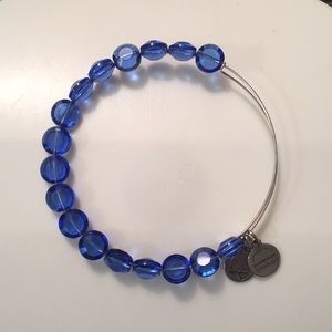 Alex and Ani sapphire stone bracelet