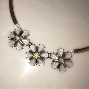 Gold Flower Statement Necklace