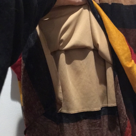 Stripe High-Low Strapless Dress - Picture 4 of 8