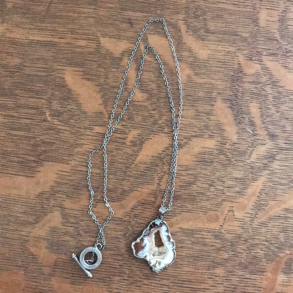 Geode necklace