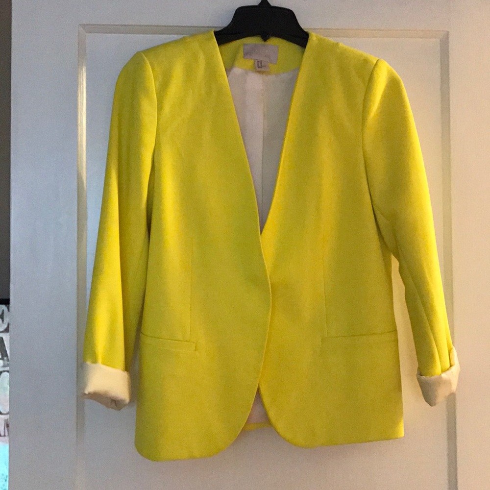 Neon yellow blazer