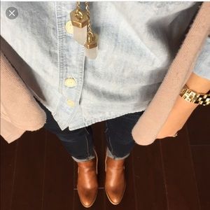 Tan Flat Booties