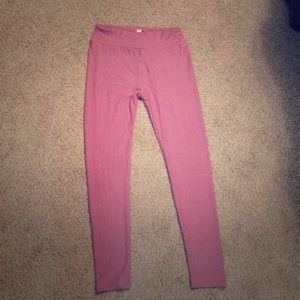 Lularoe LLR rose pink leggings OS