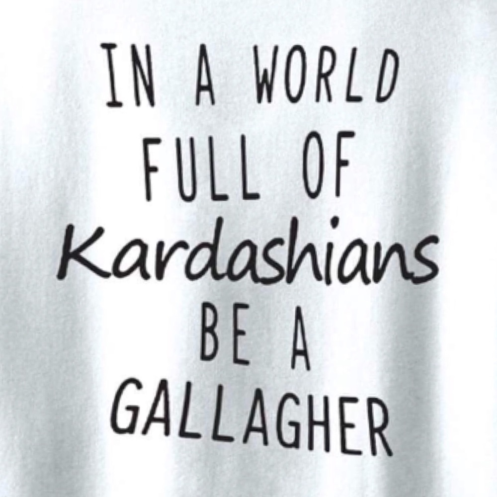 Kardashian Gallagher Shameless Fitted Tank NEW - Picture 2 of 4
