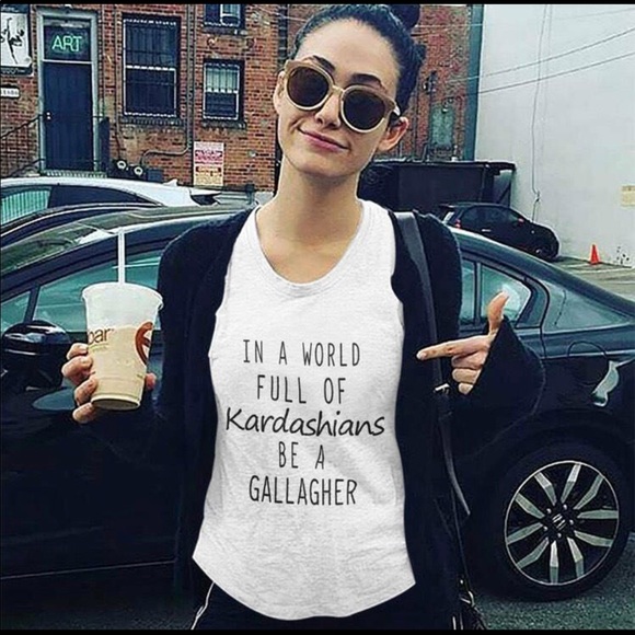Teespring Tops - Kardashian Gallagher Shameless Fitted Tank NEW