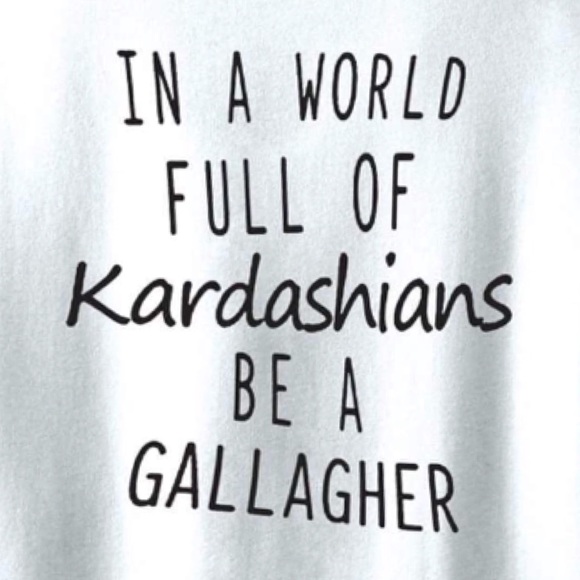 Kardashian Gallagher Shameless Fitted Tank NEW - Picture 2 of 4