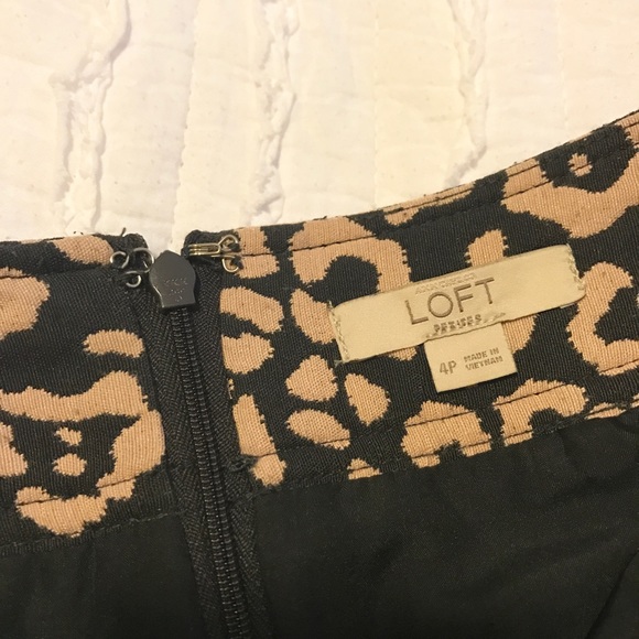 Loft Skirt Cheetah 4 Petite - Picture 3 of 3