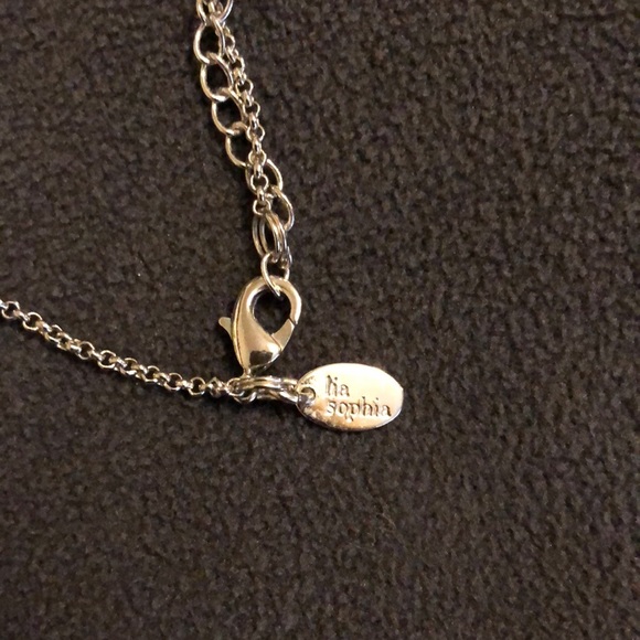 Lia Sophia Necklace w/coral stone - Picture 3 of 4
