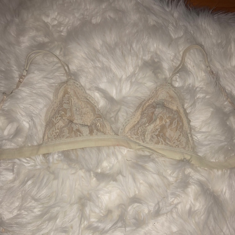 cream colored Urban Outfitters adjustable bralette