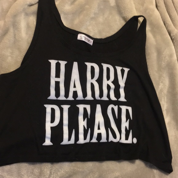 Harry Styles One Direction Graphic Crop Top L - Picture 1 of 1