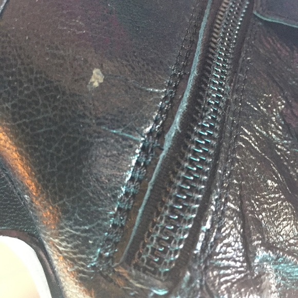 SOLD!! Aldo 2.5" Black Boots w/ strap detail - Picture 6 of 6