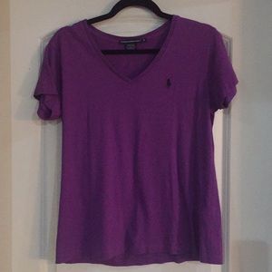 Purple Polo V neck