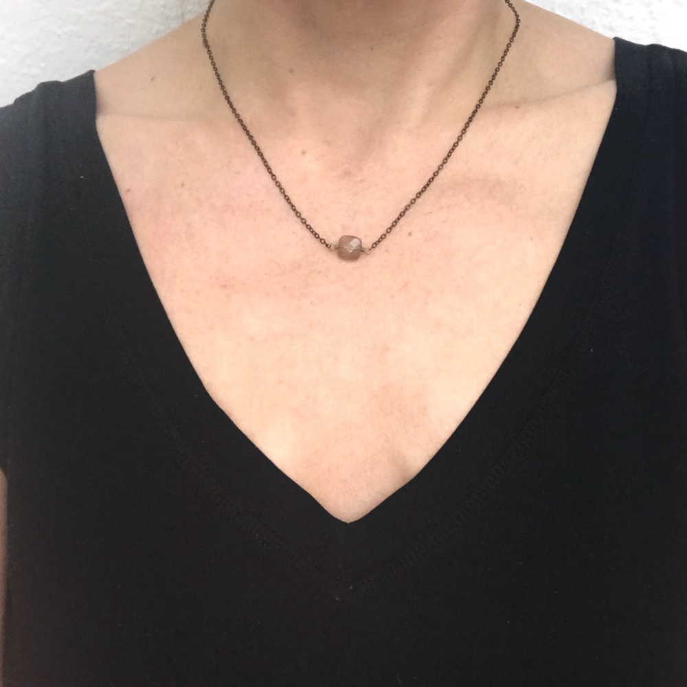 Smokey quartz necklace