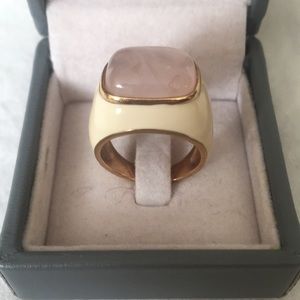 Pink quartz cocktail ring #6