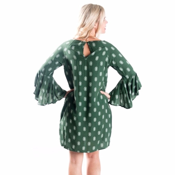 LAST ONE! 🌸 NWT Boutique Bell Sleeve Dress 🌸 - Picture 3 of 6