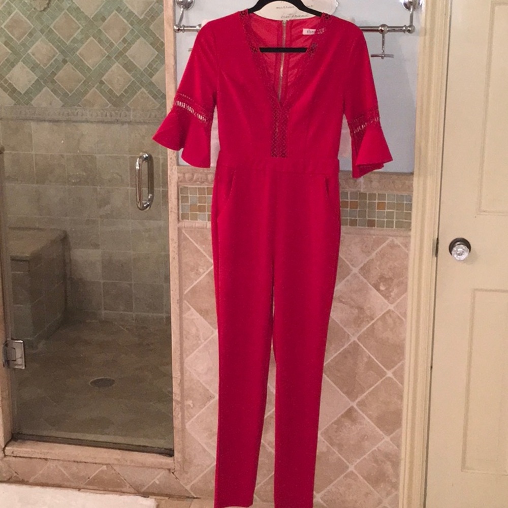NWT Showny Ladder Trim Jumpsuit
