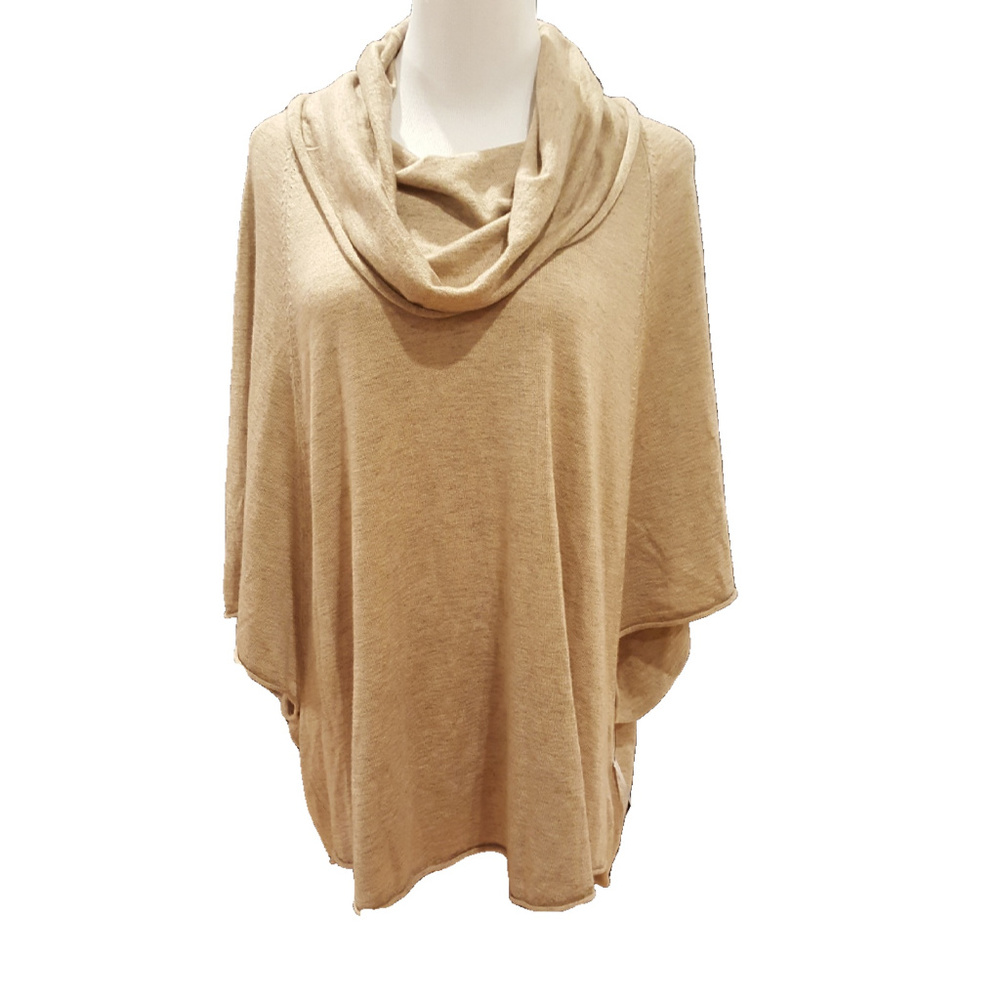 Joie Celia Cowlneck Cashmere Top Beige L NWT