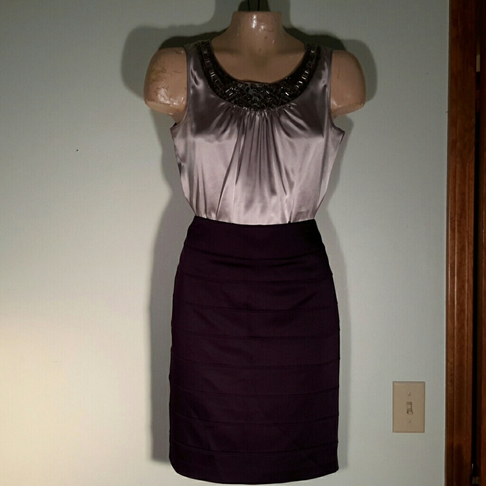 Apt. 9 deep purple holiday skirt