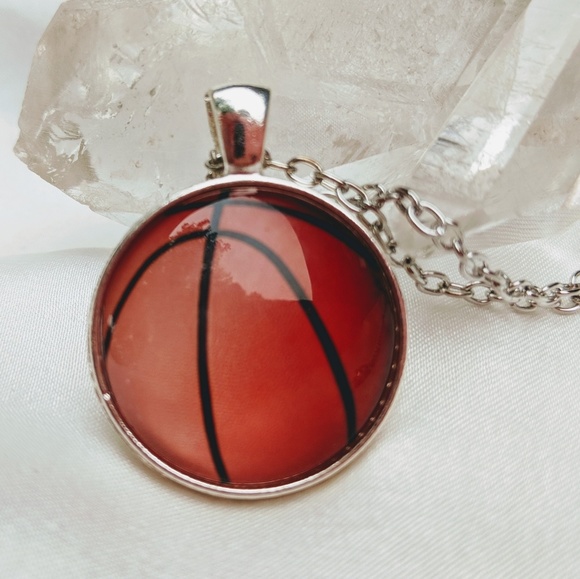 Jewelry Basketball Pendant Necklace Stainless Steel Chain Poshmark