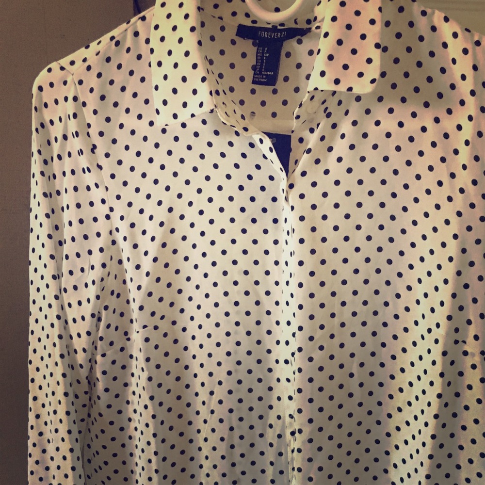 Forever 21 polka dot blouse