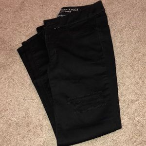 Ripped Black Jeggings! Super comfortable