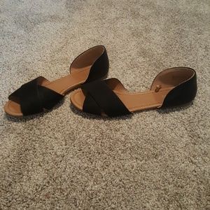 Express Peep Toe Flats