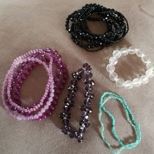 Swarovski and Other Stretchy Bracelets