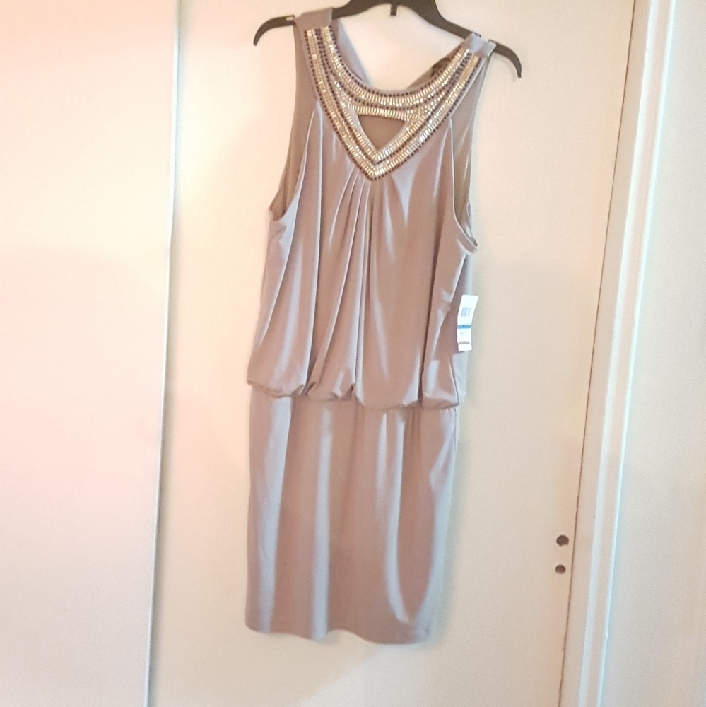 GOLD STUDS DRESS
