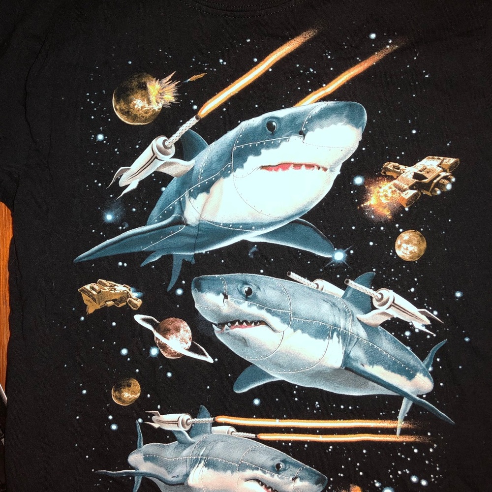 Boys Shark Tee Very Good Condition