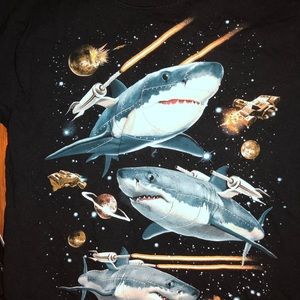 Boys Shark Tee Very Good Condition