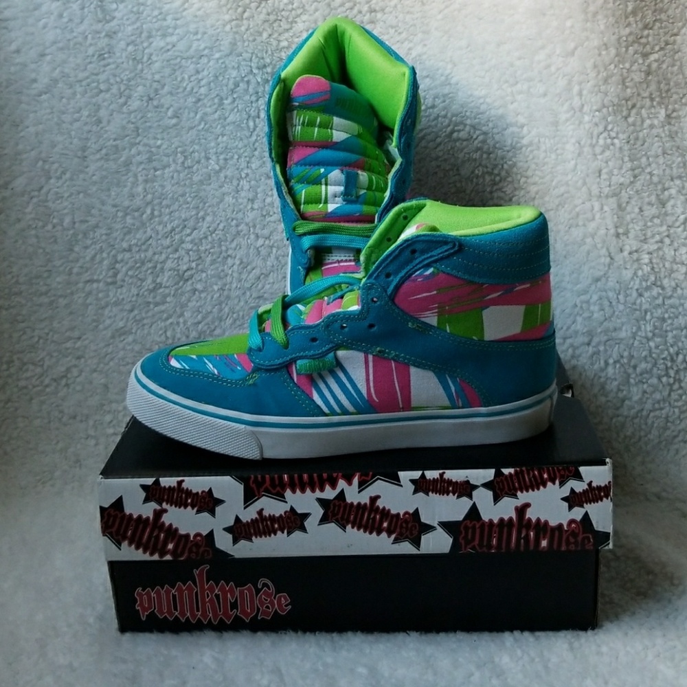 NEW Punkrose G-Funk Splash High Top Sneakers