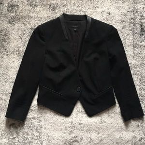 Ann Taylor Blazer with Leather Detail