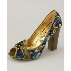 Naughty Monkey Peep Toe Heels