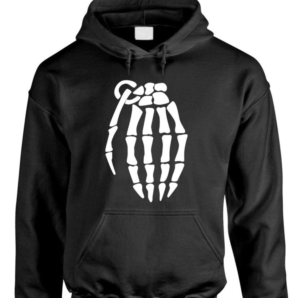 Grenade black and gray pullover hoodie