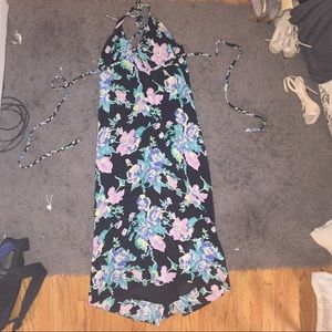 Yumi Kim black floral maxi xs
