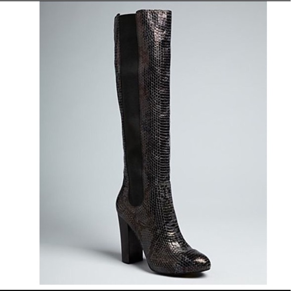 Juicy Couture Shoes - RARE Juicy Couture Black Python Romi Boots Sz 8.5