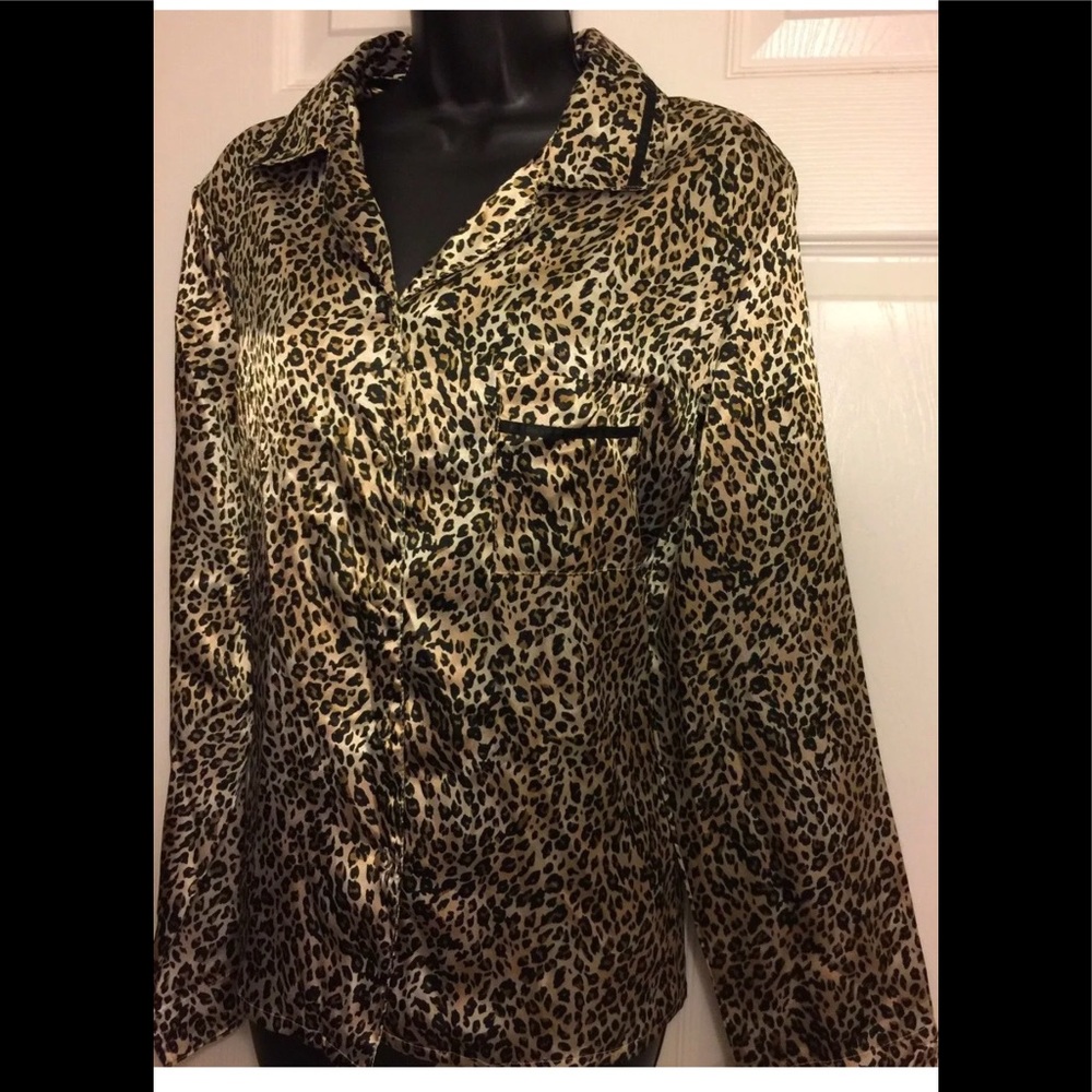 Plus Size Pajama Set! Silky Sexy Cheetah Print