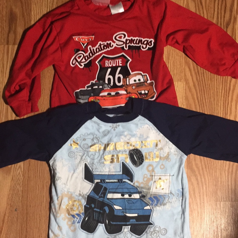 Boys 3t long sleeve cars shirts