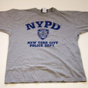 NYPD Large Gray T Shirt
