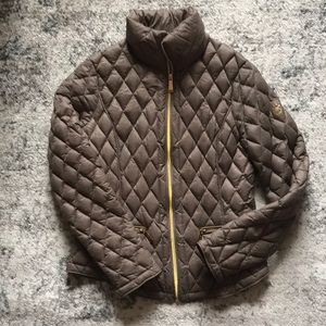 Taupe Michael Kors Down Filled Coat