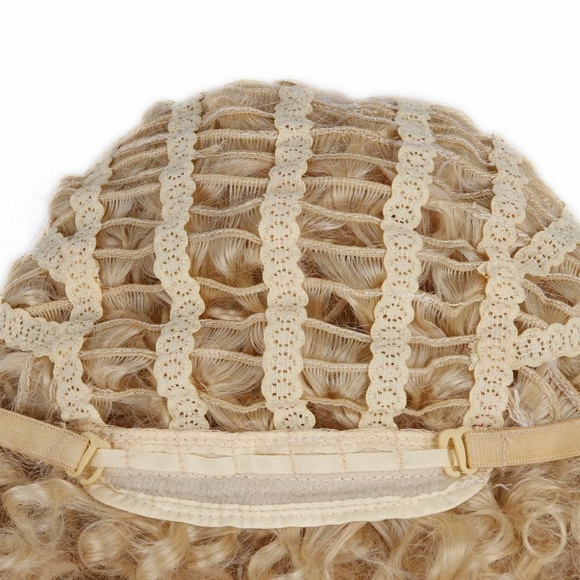 Blonde Curly Lacefront Wig main image 6