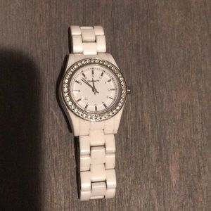DKNY white ceramic watch