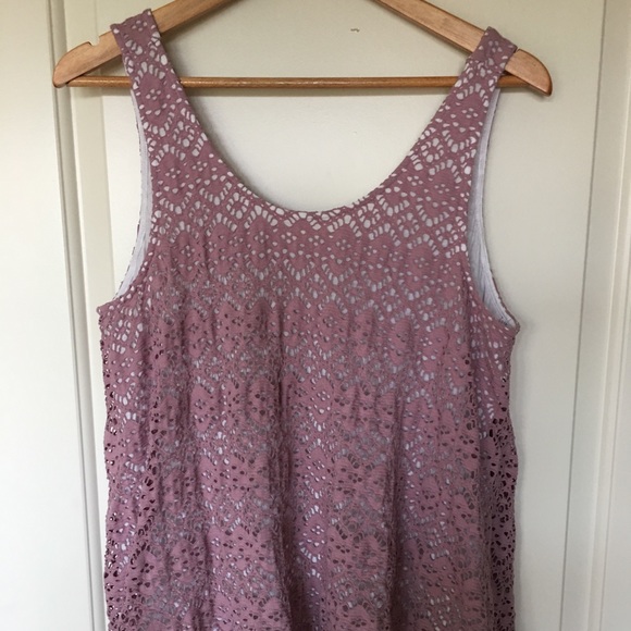 Anthropologie Tops - Deletta size large blush sleeveless lace top Anthropologie Tops - Deletta size large blush sleeveless lace top