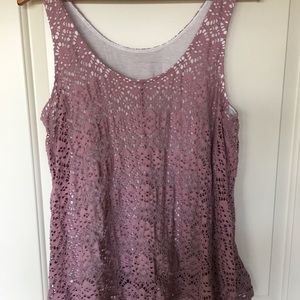 Anthropologie Tops - Deletta size large blush sleeveless lace top Anthropologie Tops - Deletta size large blush sleeveless lace top