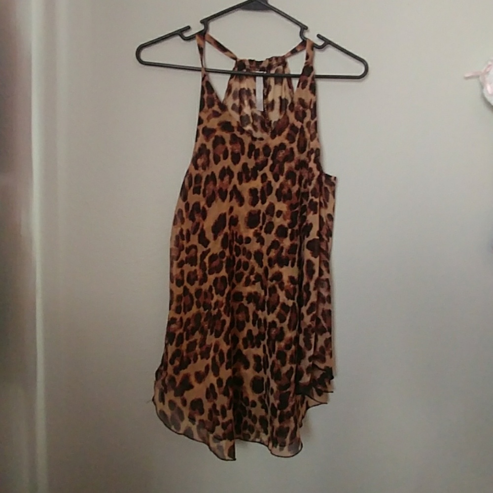 Cheetah Print Tank Top