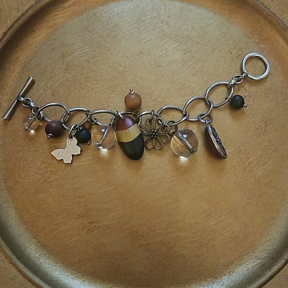 Lucky Brand eclectic charm bracelet